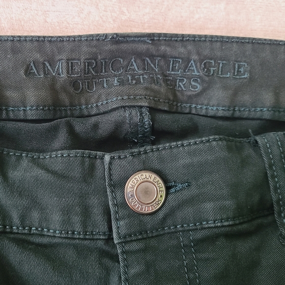 AE dark green skinny jeggings - Picture 2 of 5